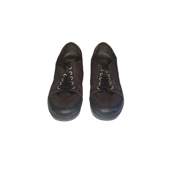 Dansko Veda Clog Sneakers Women Sz 8 Vegan Black Walking Canvas Boho Workwear - Picture 3 of 6